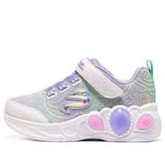 Skechers Size 8 toddler  White and Pink Sneakers with Chunky Soles - Picture 5 of 5